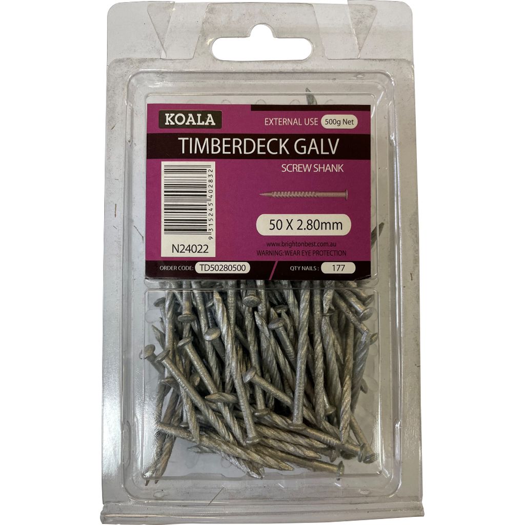 Koala Nail Timber Deck GALVANISED