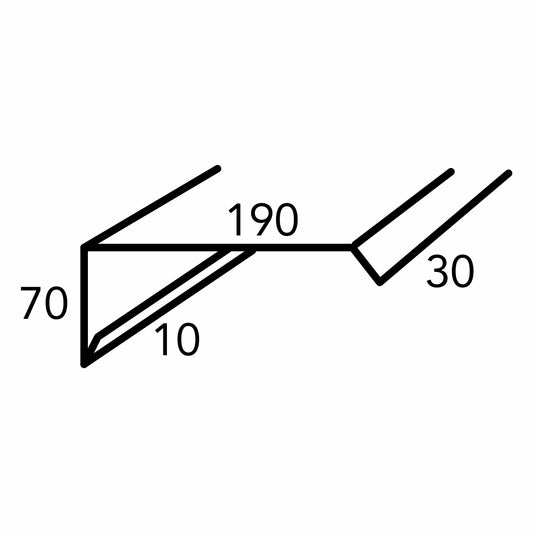 Lysaght Trimdek Zincalume Standard Flashings – per lm