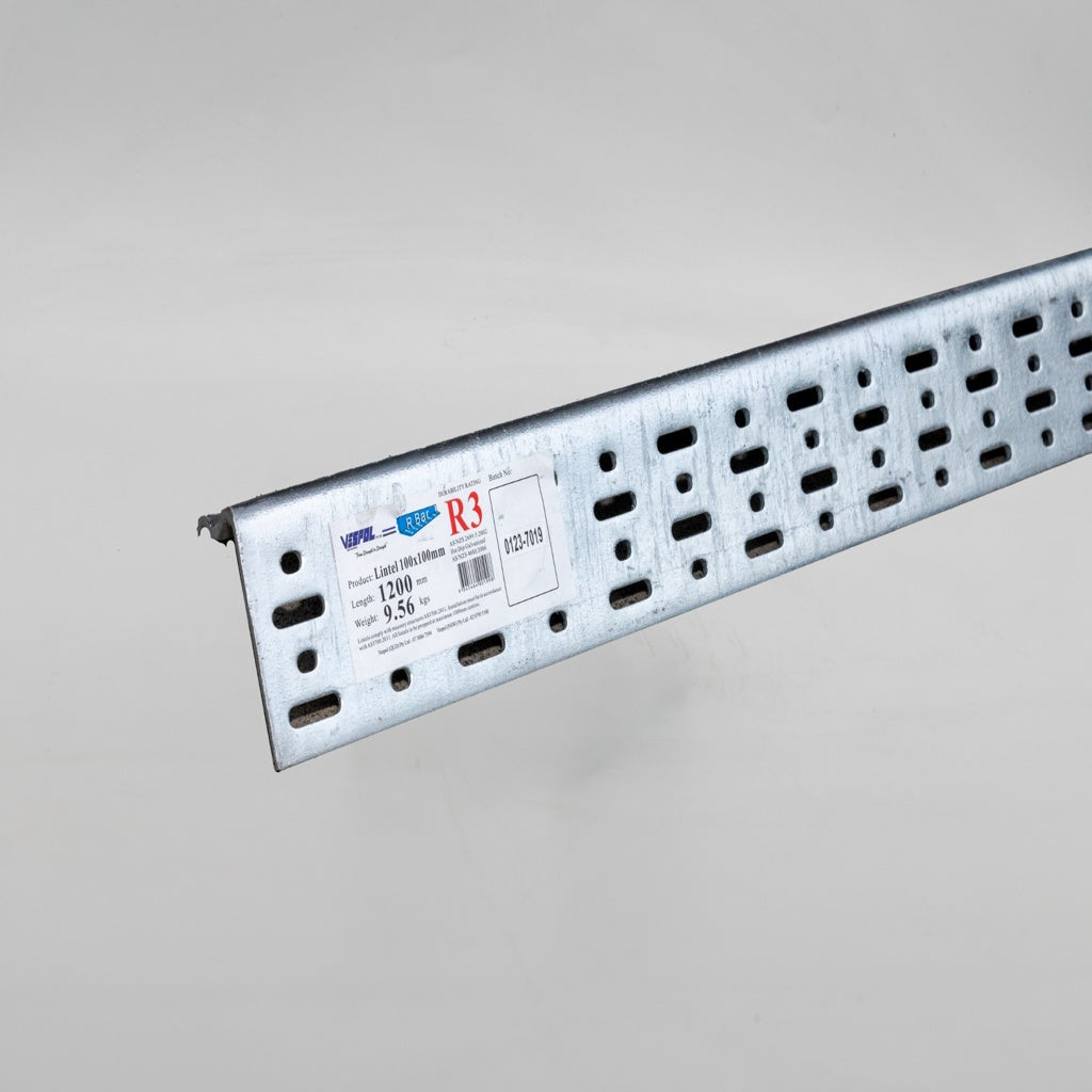 Galvanised Steel Lintel VR-Bar with Render Holes | Tramin Sydney