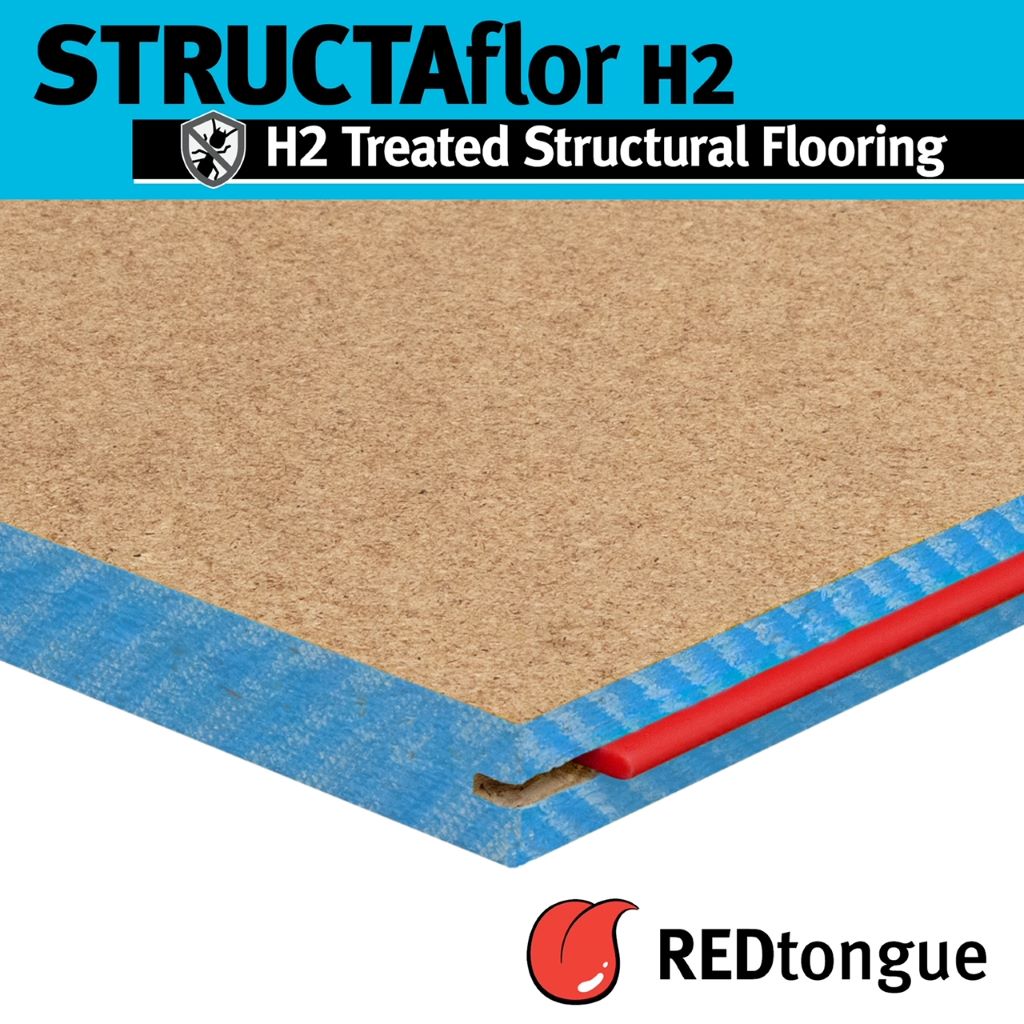Structaflor Timber STRUCTAflor Particleboard Flooring - Yellow, Red & Blue Tongue