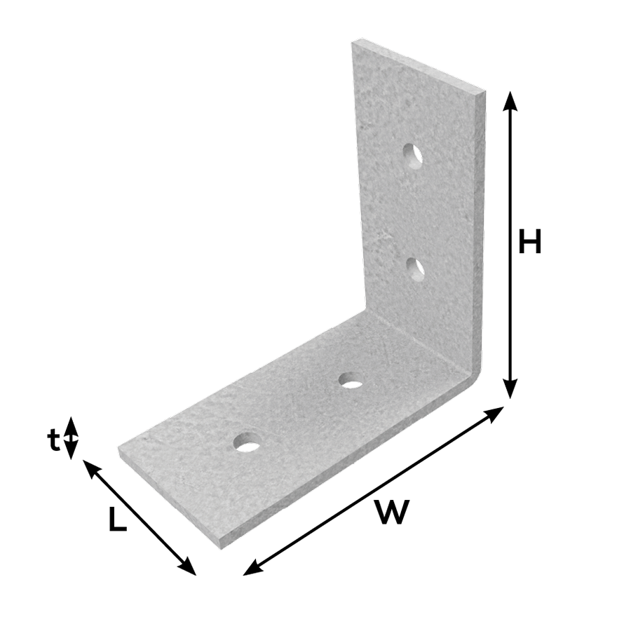 L-Type Bracket Galvanised | Tramin Building Supplies Sydney